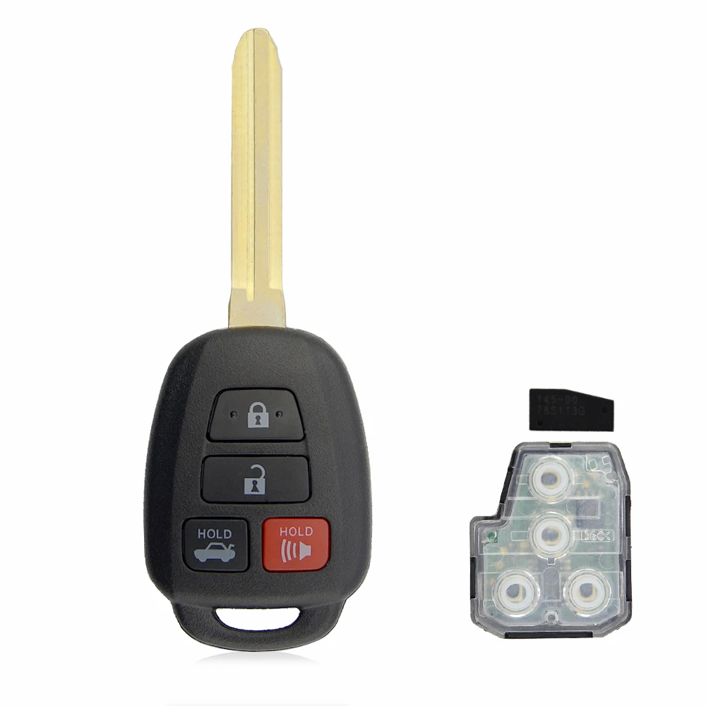 OkeyTech для Toyota Дистанционное управление Автомобильный ключ без резьбы TOY43 лезвие 3 +