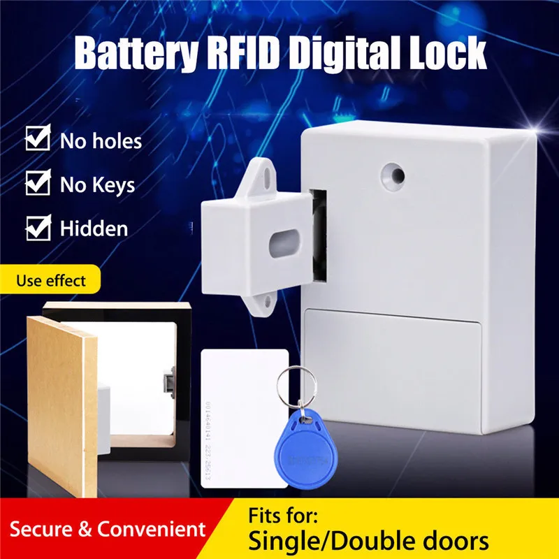 Умный домашний набор RFID замок ящика шкафа DIY Скрытый цифровой без перфорации