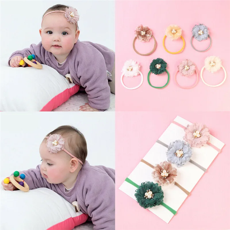 Круглая резинка для волос с жемчужинами и кристаллами девочек | Аксессуары