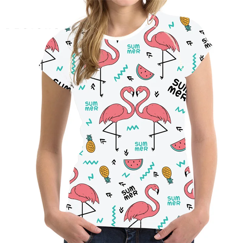 Noisydesigns для женщин комфорта Slim Fit футболка с короткими руками стильный Для милые