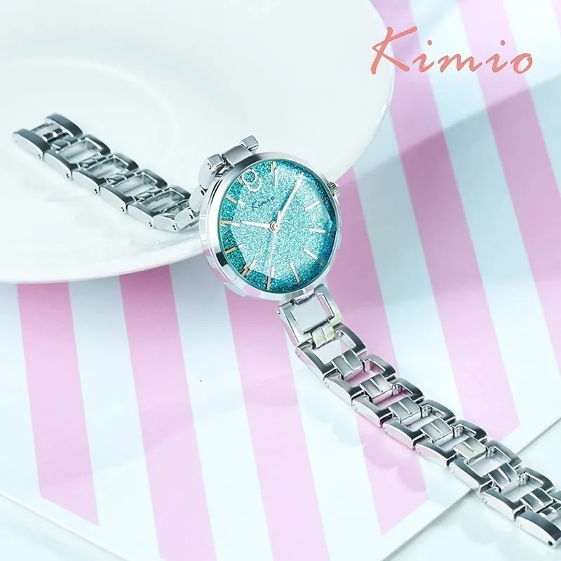 KIMIO Vintage Black Watch Women Fashion Quartz Clock Luxury Brand Chinese Wrist Bracelet Women's Watches Jewelry | Наручные часы
