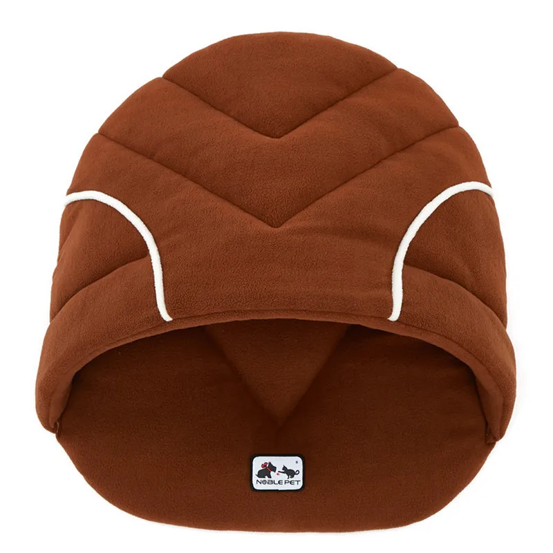 Brown Собака Кошка Кровать 6 цветов Мягкая флисовая собака лежаки для домашних животных коврик маленький щенок Конура для спящие коты мешок гнездо пещера - Цвет: Brown