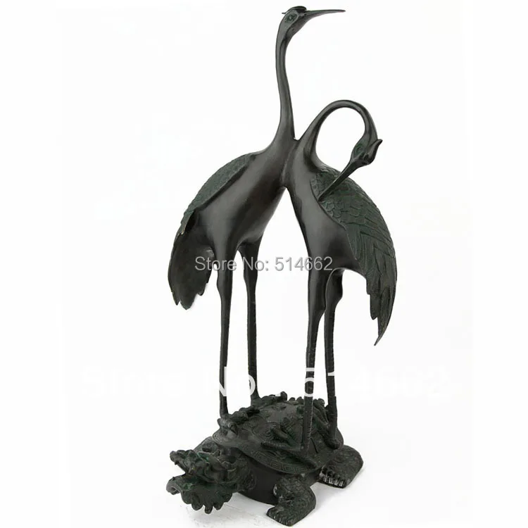 

FengShui Brass Double Crane Figurine /double crane statues/ double figurine Sculptures