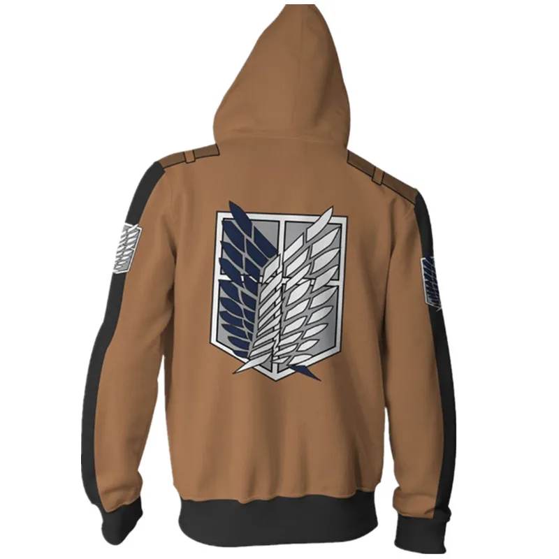 Толстовка с капюшоном в стиле аниме «атака на Титанов», Shingeki no Kyojin Legion Eren, костюм для косплея, толстовки на молнии