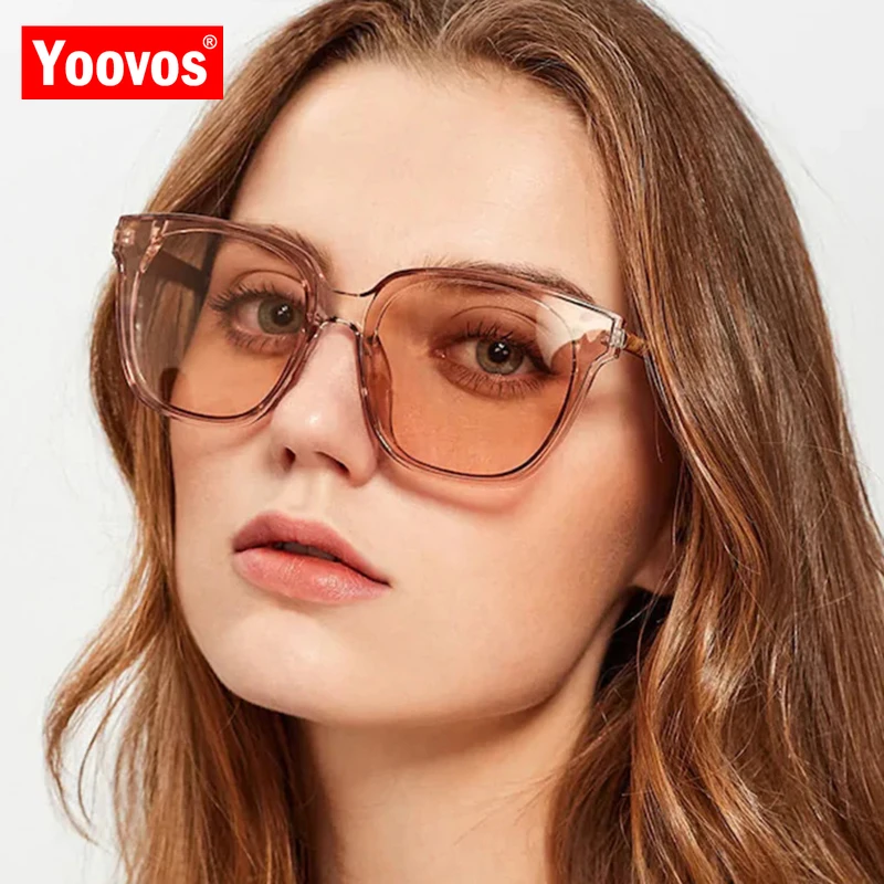 Yoovos Новые поступления квадратные солнцезащитные очки для женщин/мужчин