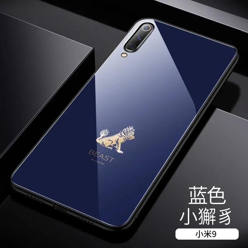 Чехол из закаленного стекла для телефона для Xiaomi mi 9 mi 9 Xiaomi mi 9 se global чехол Роскошный Aixuan чехол+ экранная пленка - Цвет: color 6