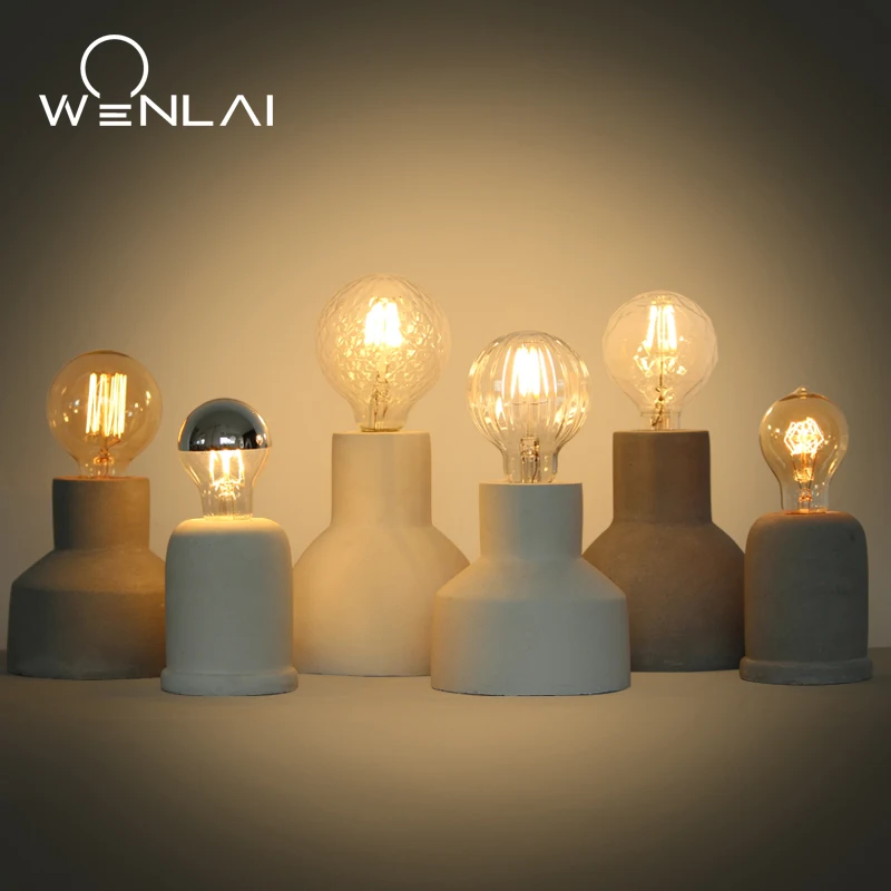 

Американский Лофт Винтаж промышленный бетонный Настольный светильник лампа Эдисона украшение Настольная лампа домашний декор кафе-бар пр...