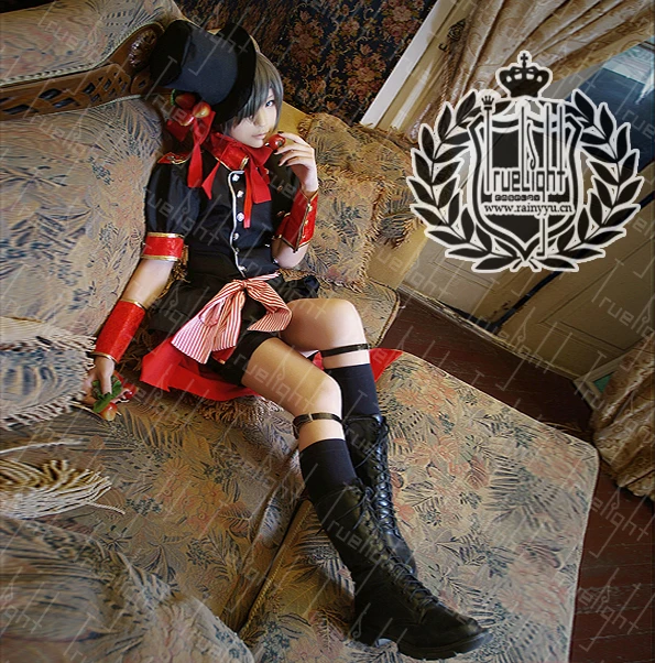Костюм для косплея клубника черный Батлер|cosplay costume|black butler cielciel phantomhive |
