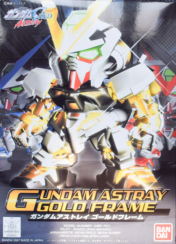 Bandai Gundam 50662 SD BB в заблуждение Goldframe MBF P01 мобильный костюм сборки модель наборы