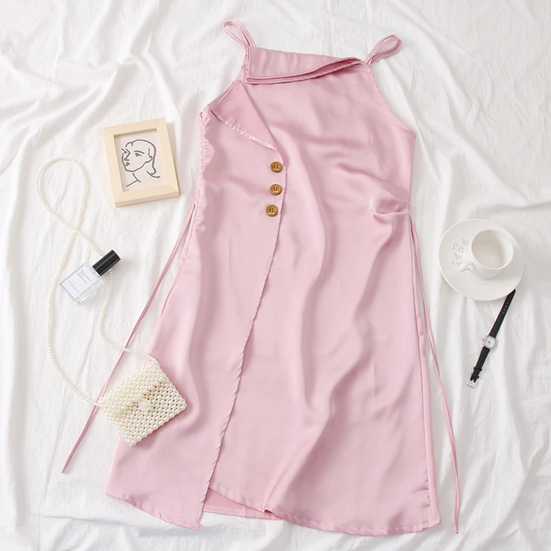 Женское длинное платье на бретельках SKOONHEID летнее без рукавов с открытой спиной