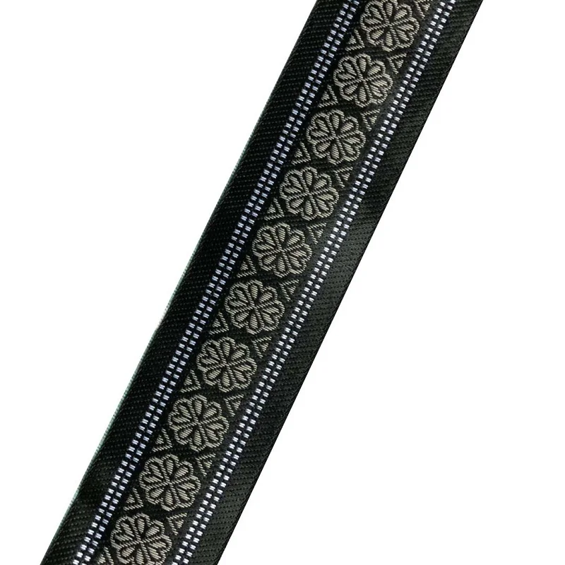 10 ярдов/партия широкая около 4,5 cm Тканные жаккардовая тесьма с геометрическим рисунком и цветочным узором для штор и аксессуары для одежды LS-0135