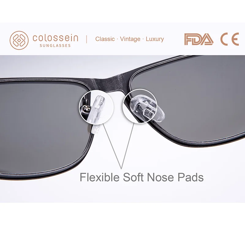 Колизей солнцезащитные очки для мужчин винтаж классический коричневый вождения