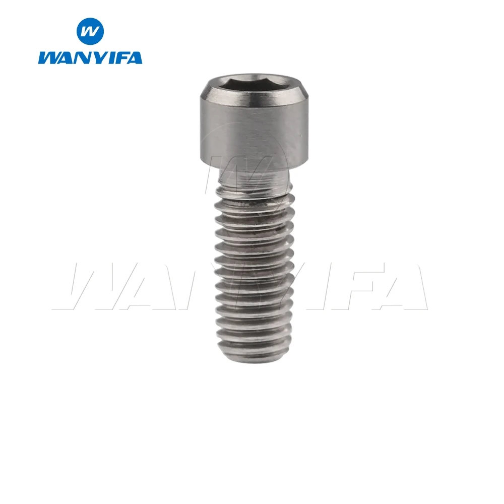 M4x10 Titanium Wanyifa Винт С Титановым болтом M4x10 13,5 15 20 25 мм маленькая головка клеймо для велосипеда задний/передний переключатель H/L Регулировка - Цвет: M4x10 Titanium