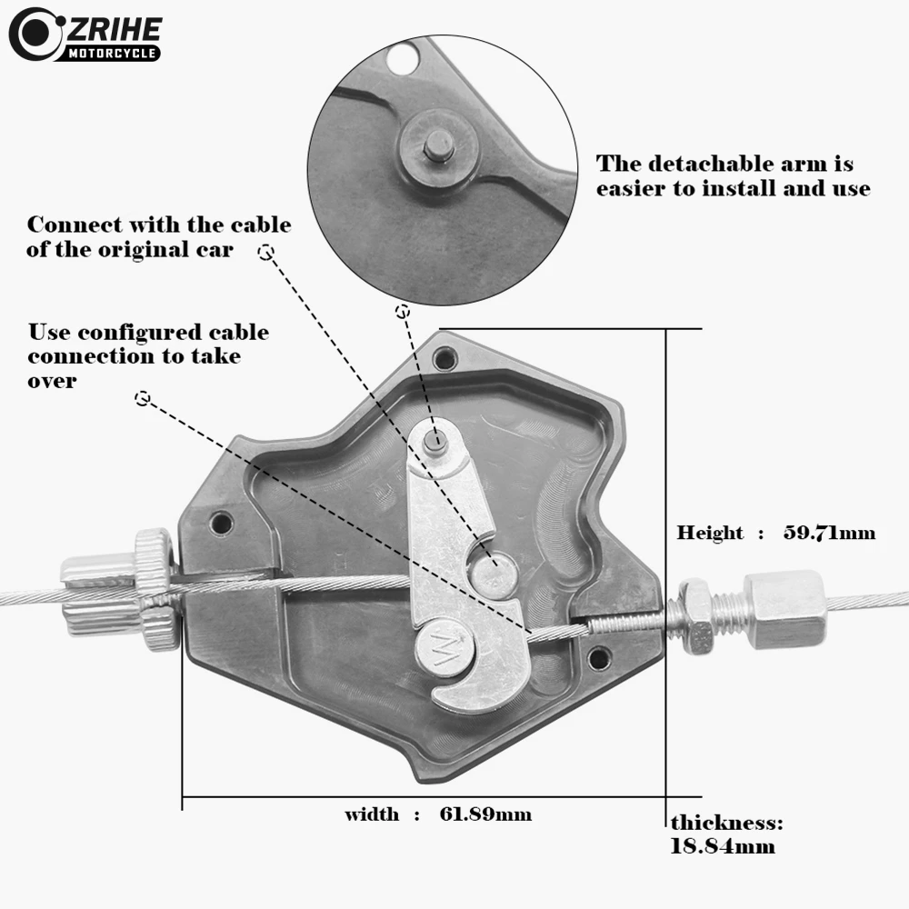 Мотоциклетный CNC 1 комплект алюминиевый кабель сцепления тормоза простая система
