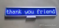 free shipping blue programmable led moving scrolling message display sign board 21x4 indoor