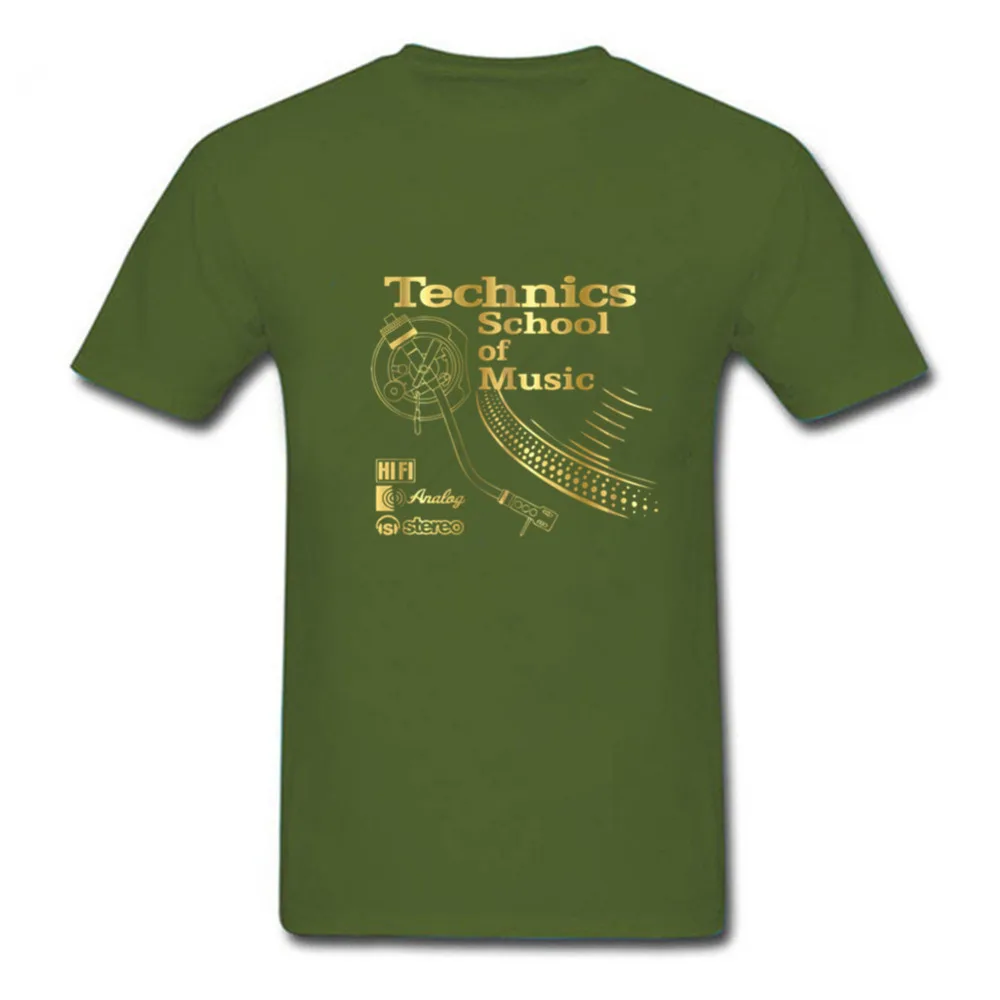Мужская хлопковая футболка с коротким рукавом и надписью Technics School Of Music|men t shirt|t