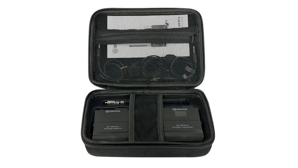 BOYA BY-WFM12 Беспроводная VHF микрофонная система для DSLR камеры iPhone видеокамера аудио рекордер планшет двойной домкрат для передатчика