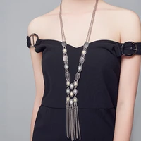 top fashion long necklaces jewelry high quality neck long tassel necklace trendy statement necklaces for women jewelry wholesale