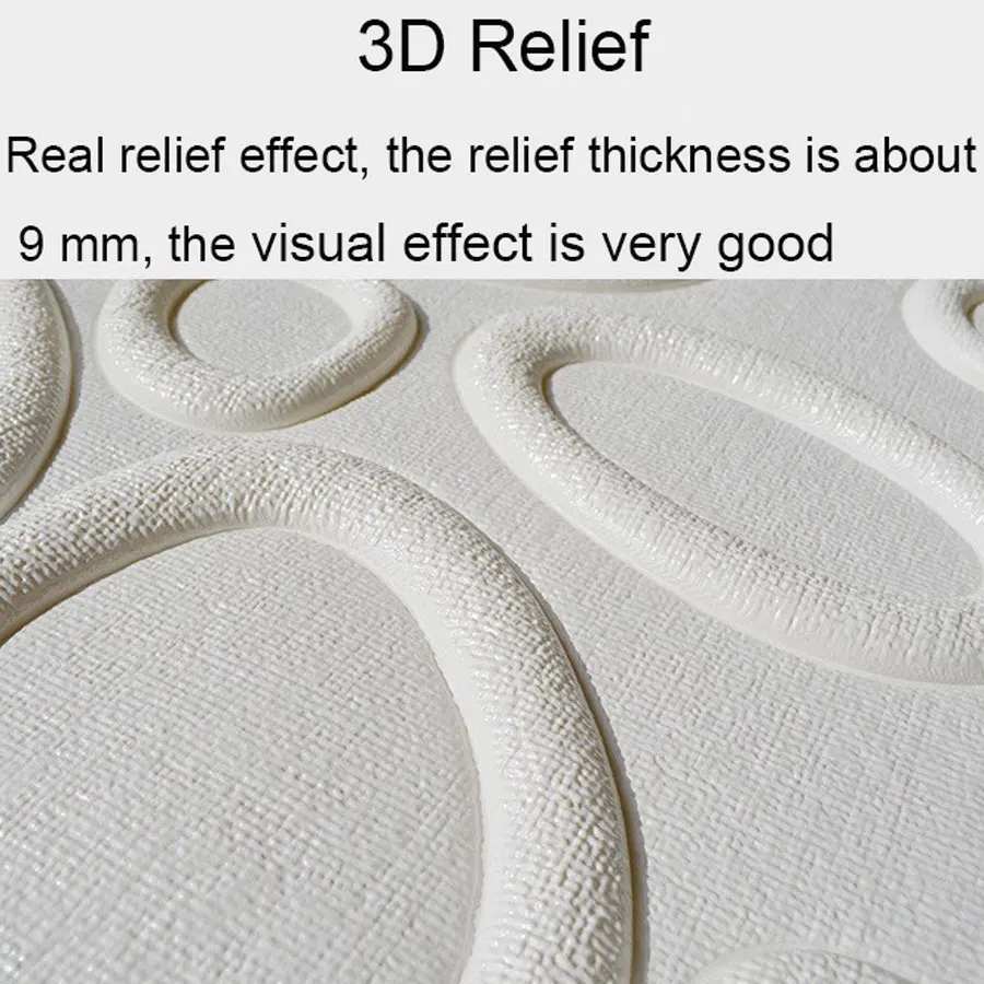 3D кольцо PE Пена наклейки на стену самоклеющиеся ТВ декоративные обои детская комната круг настенные панели материал для художественного оформления дома
