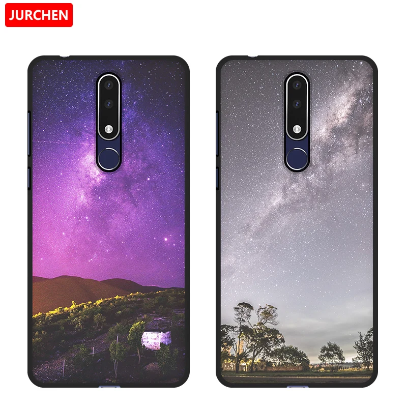 Мягкий чехол JURCHEN для Nokia 3 1 Plus телефона с красивым рисунком мягкий силиконовый