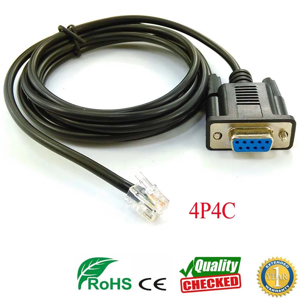 

db9 rs232 to rj11 serial to rj12 cable for serial rs232 pc link cable