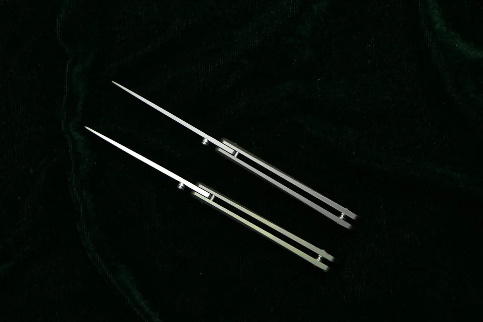 CH3110 мини складной нож со стальным лезвием с узором 6AI4V титановая ручка Походный кемпинг охотничий ключ