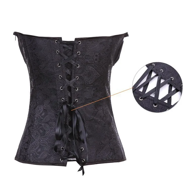 S-XXL в европейском стиле ретро великолепный дворец корсет жилет ленты без