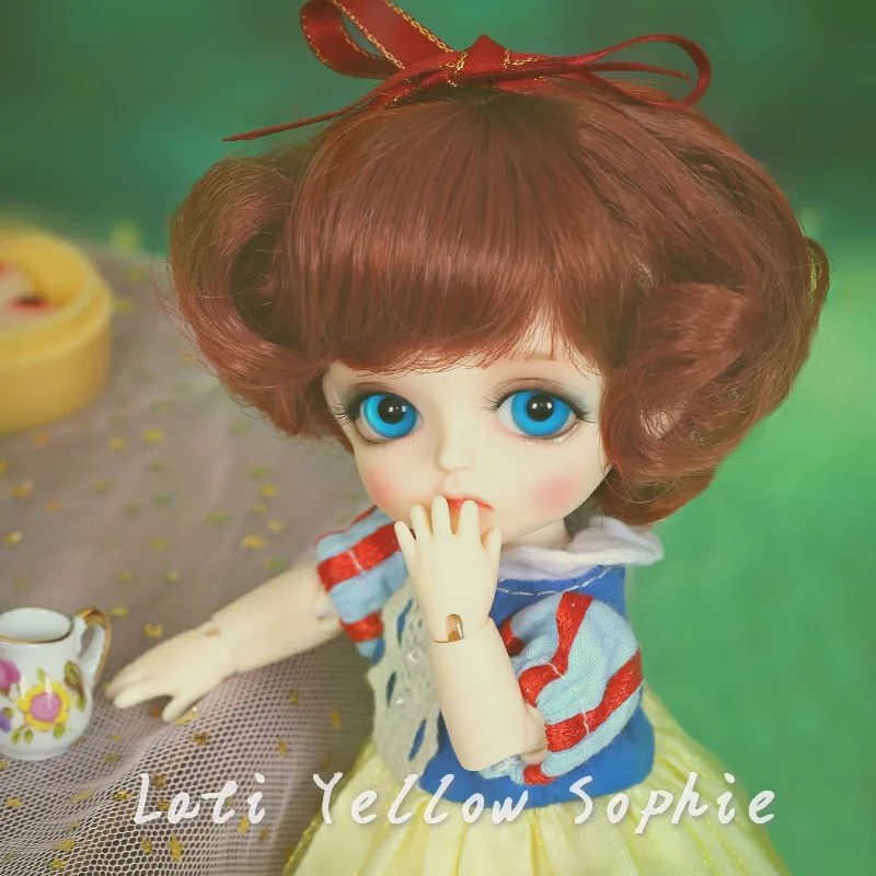BJD куклы лати Желтый Солнечный Леа Лами Куро Коко 1/8 прекрасный гибкий парик для обуви и одежды глаз Pukifee Oueneifs luodoll - Цвет: lati yellow sophie