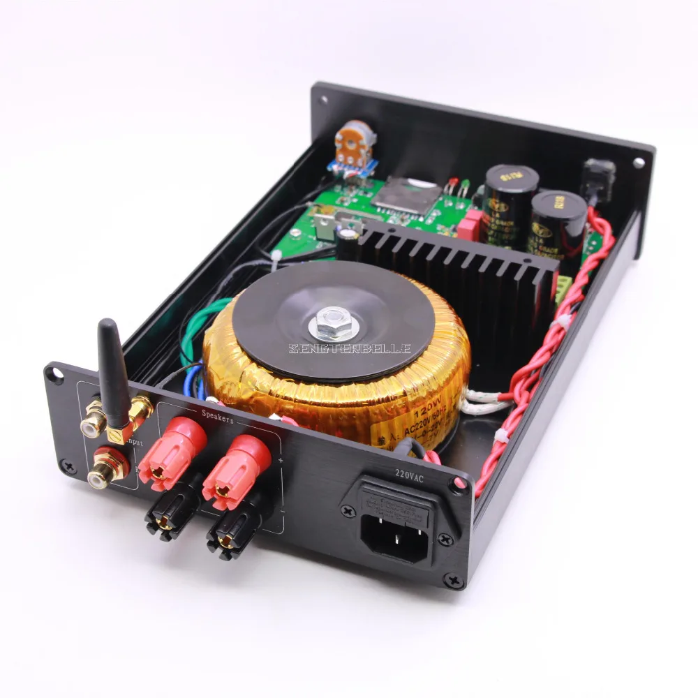 Готовый AM 800 LM3886 Bluetooth усилитель мощности PCM5102 USB аудио без потерь поворотный стол