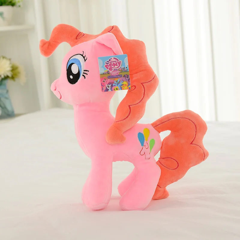 Розовый My Little Pony 20 см игрушка мягкая Пони Игрушка Кукла Пинки Пай Радуга Дэш фильм и ТВ единорог игрушки Дружба это Волшебный подарок для девочки - Цвет: Розовый