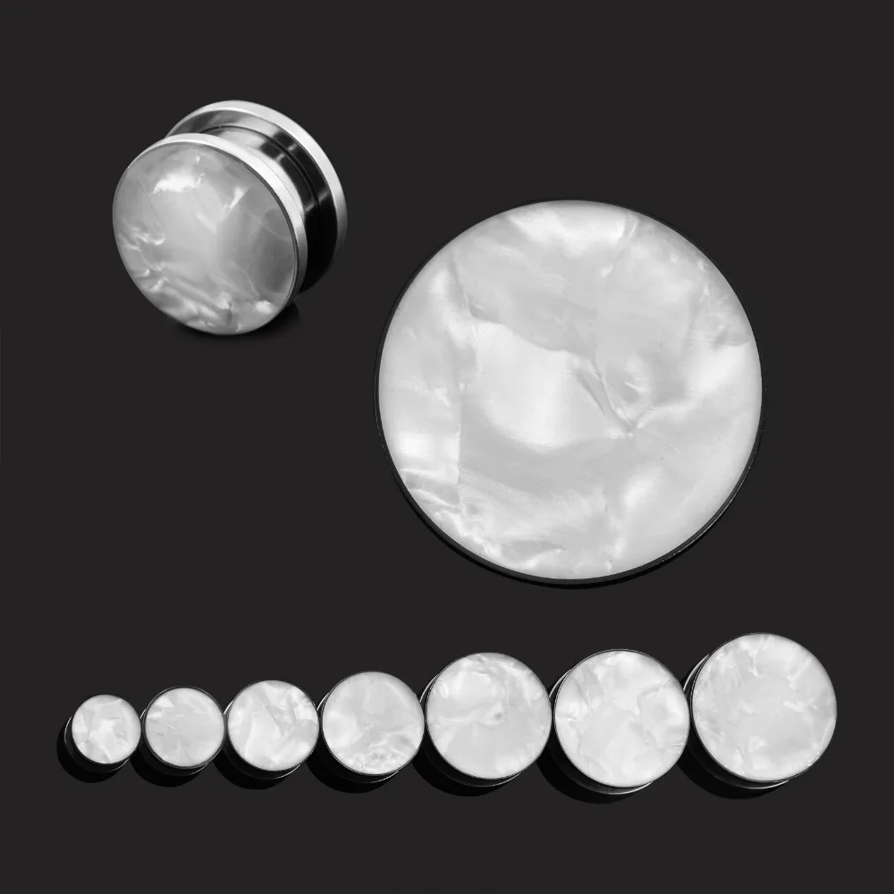 5pairs/lot Stainless Steel Ear Expansions Pierces Stretchers Screwed Flesh Plugs Earlet Tunnel for Women Man Body Piercing J | Украшения и