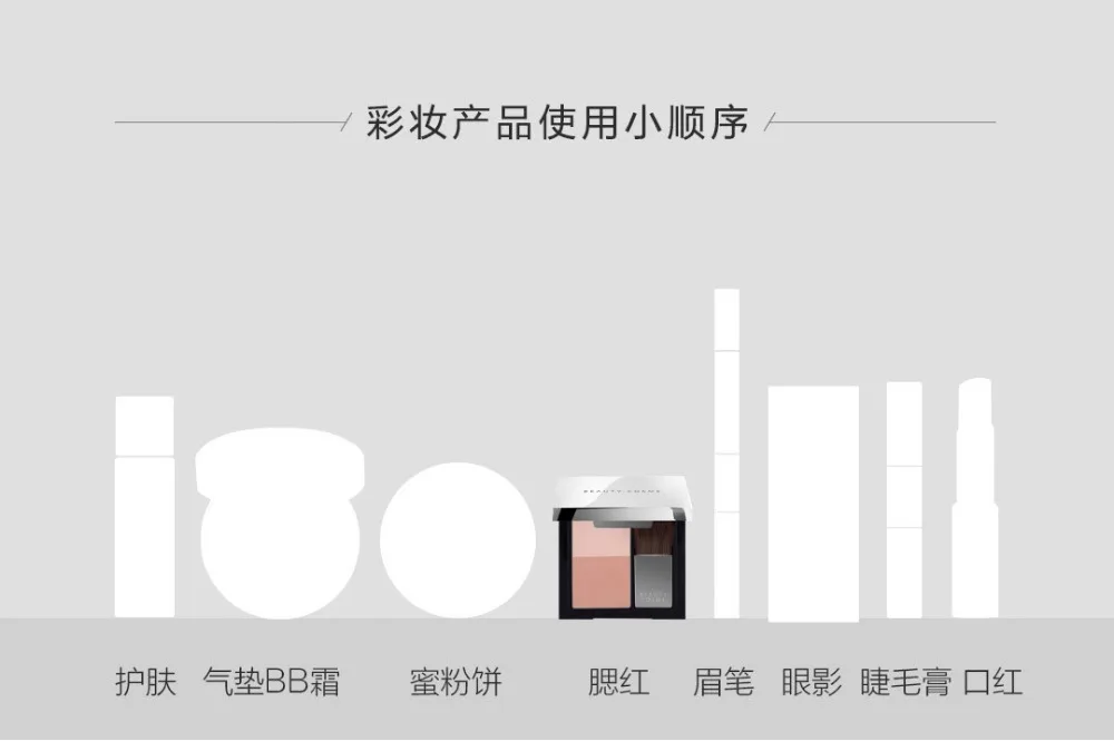 xiaomi mijia beauty cosme Румяна натуральный розовый, двухцветный дизайн с подходящей кистью для xiaomi beautiful life