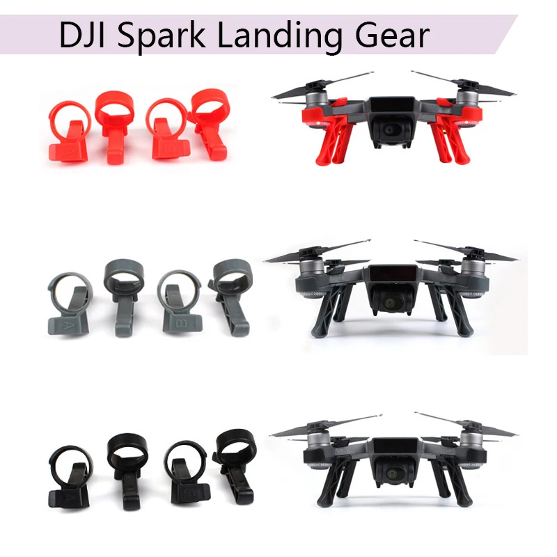 4 шт. шасси для DJI Spark камера Дрон запчасти штатив посадка ноги наборы протектор