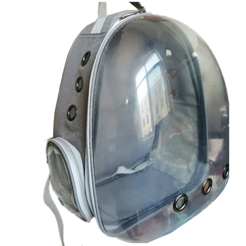 gray Однотонная прозрачная сумка для домашних животных, рюкзак для кошек/собак, переносная сумка, рюкзак для домашних животных, космическая капсула, товары для кошек, 10 цветов - Цвет: gray