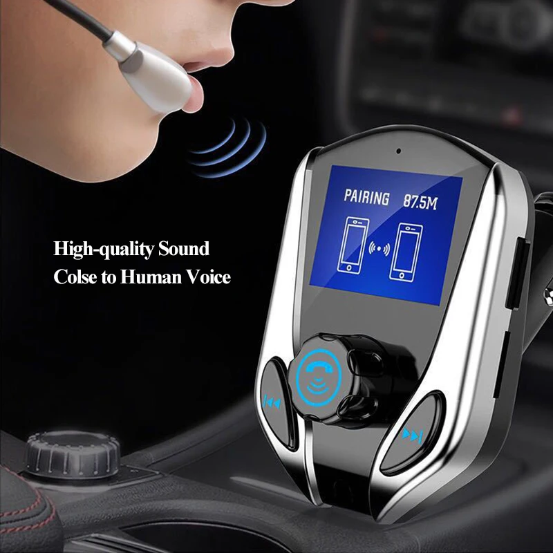 Беспроводной fm передатчик rylybons модулятор Handsfree Car Kit Bluetooth 3 5 мм Aux Автомобильный MP3