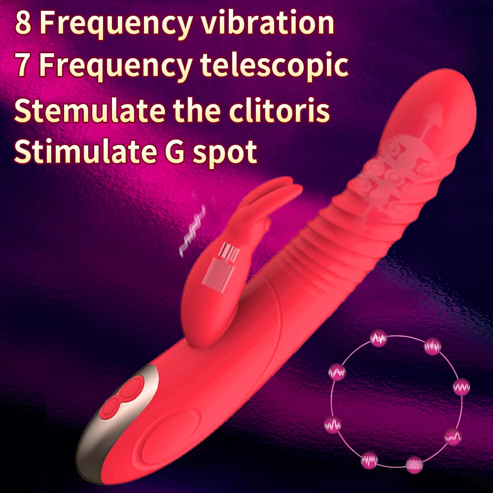 Фаллоимитатор с вращением точки G вибратор телескопическая вибрация кролик