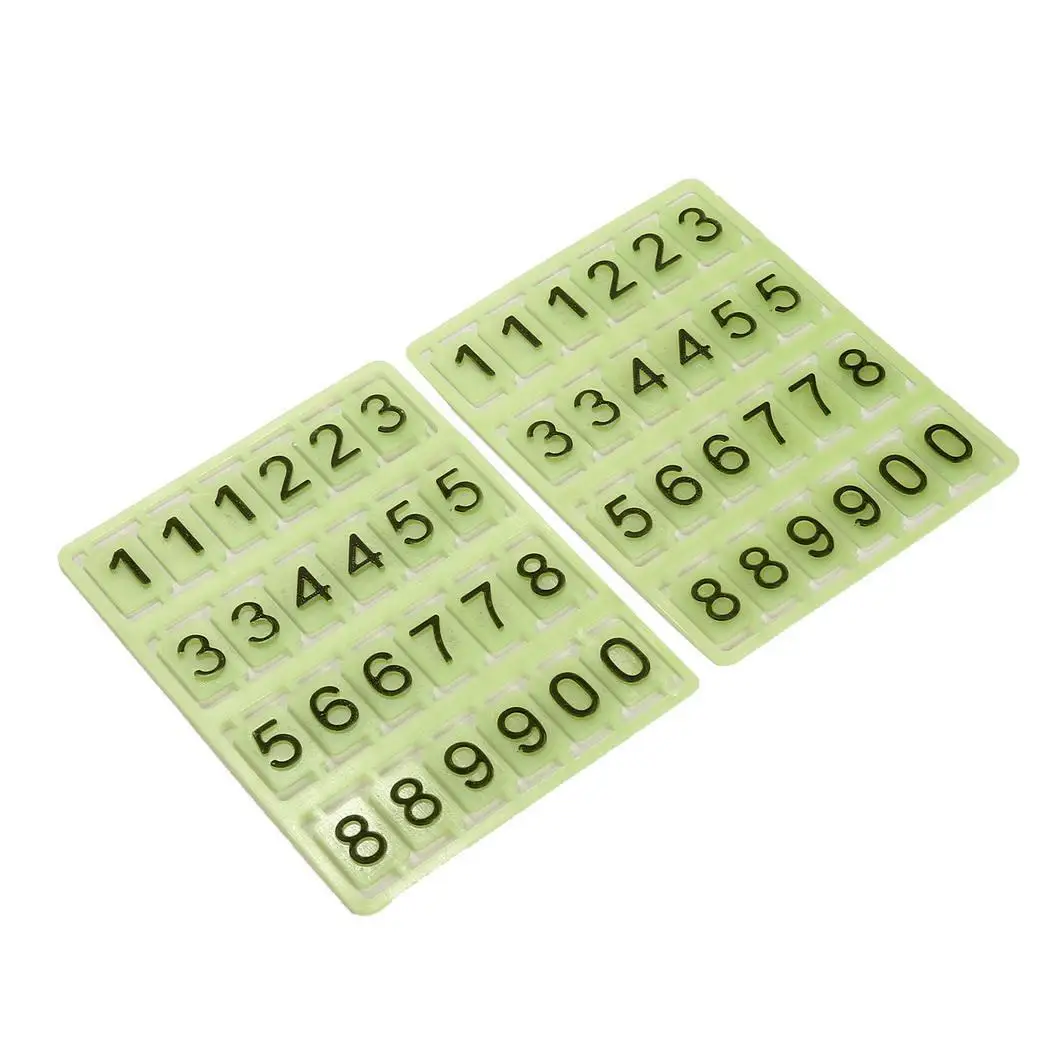 Светящаяся Автомобильная Временная парковочная карта с номером телефона Черная