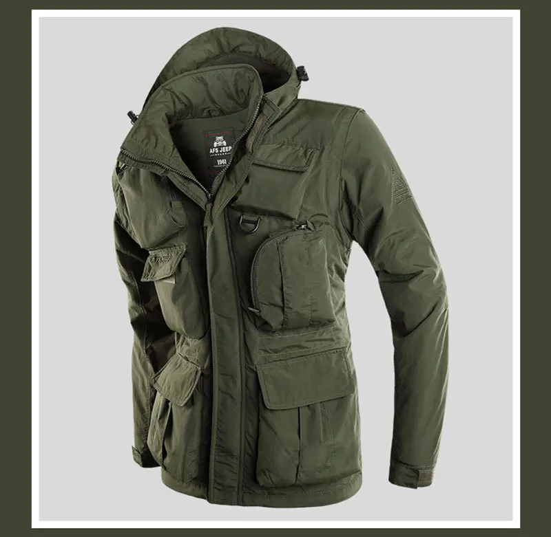 Men Quick Dry Jacket New Arrival Spring Autumn Brand Clothes Khaki Pockets Design Casual Coats Hooded Men CLOTHING Hot Sale