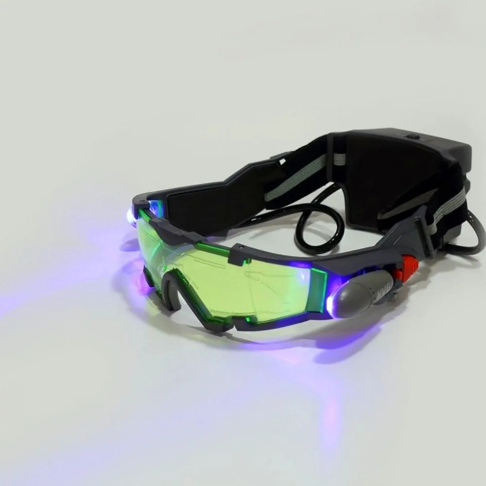 Eye Shield Hunting Night Vision Goggles Green LED Lights Ergonomic Device Adjustable Elastic Band Children | Спорт и развлечения