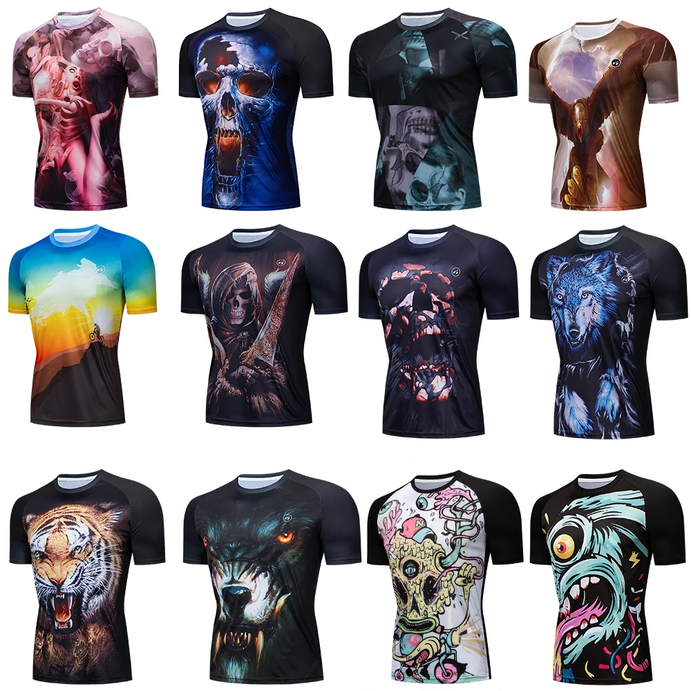 Summer Pro Team 100% Short Sleeve Moto Jersey MTB Cycling Clothing Motocross Racing Downhill jersey Sport T-Shirt men skull | Спорт и