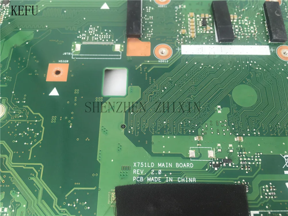 X751LD для ASUS X751LN X751LK K751L R752LA R752LD X751LA материнская плата ноутбука I3 4010U процессор 4 Гб RAM
