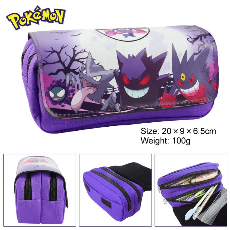 Pokemon Go кошелек Карманный ручка-монстр карандаш кошельки мультфильм аниме Kawaii Пикачу Канцелярские Дети кожаный чехол Box Сумки мешочек