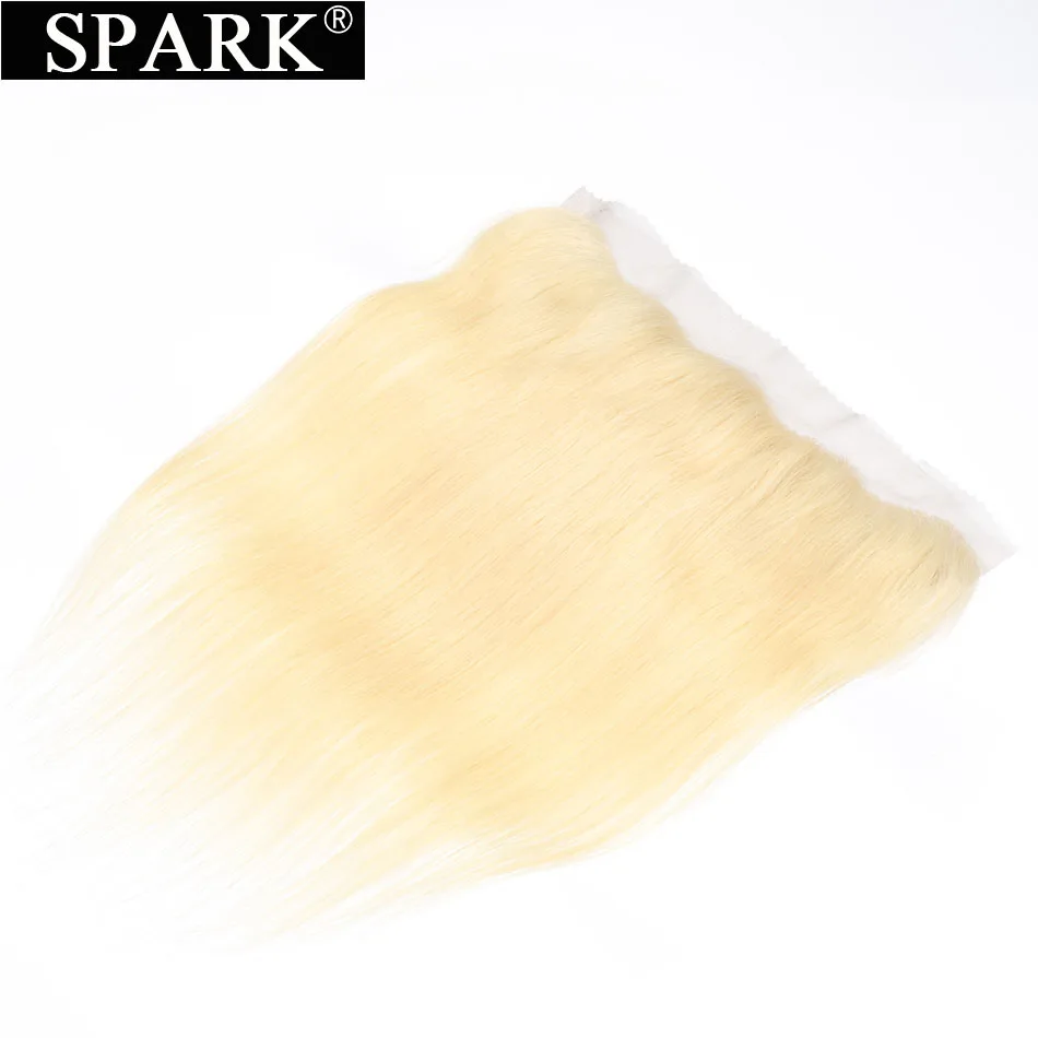 Волосы Remy Spark бразильские 13 дюймов X4 дюйма свободная часть #613 медовые светлые