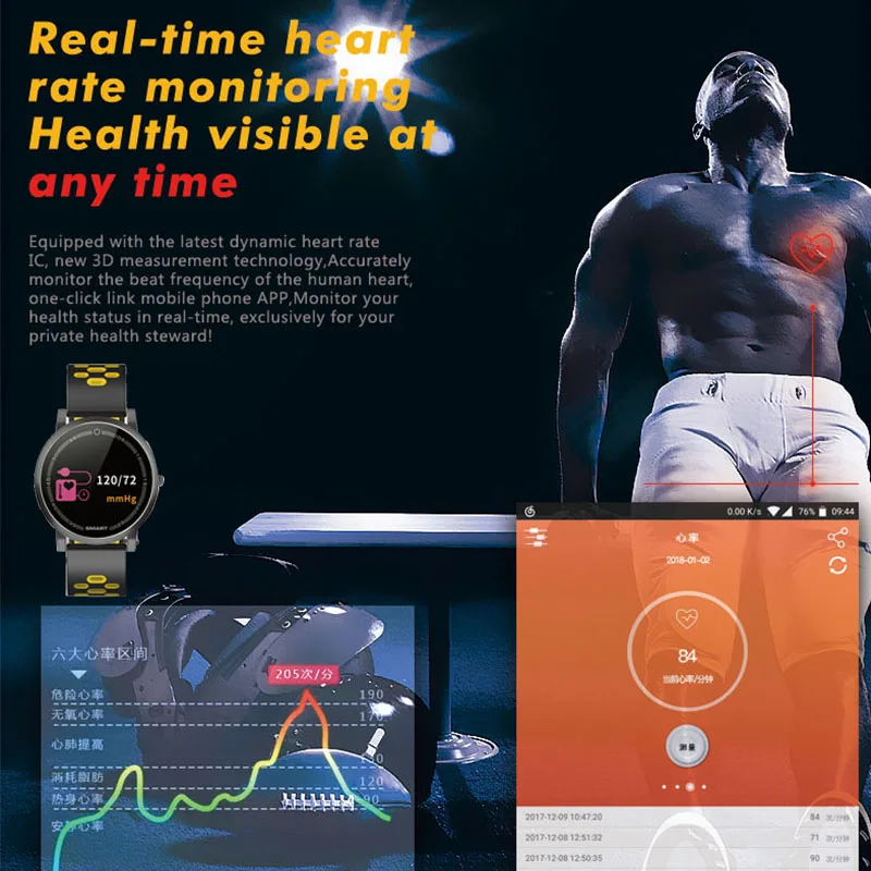 Smart Watch Men Heart Rate Monitor Pedometer Calorie Sport Digital Bracelet Waterproof Man Wrist Intelligent Smartwatch | Наручные часы