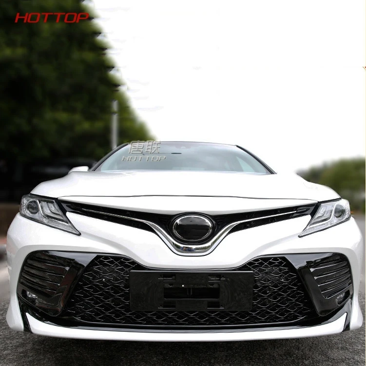Для Toyota Camry внешняя хромированная решетка из АБС-пластика изменить Передние решетки блестящая Передняя сетка декоративная решетка Центральная решетка