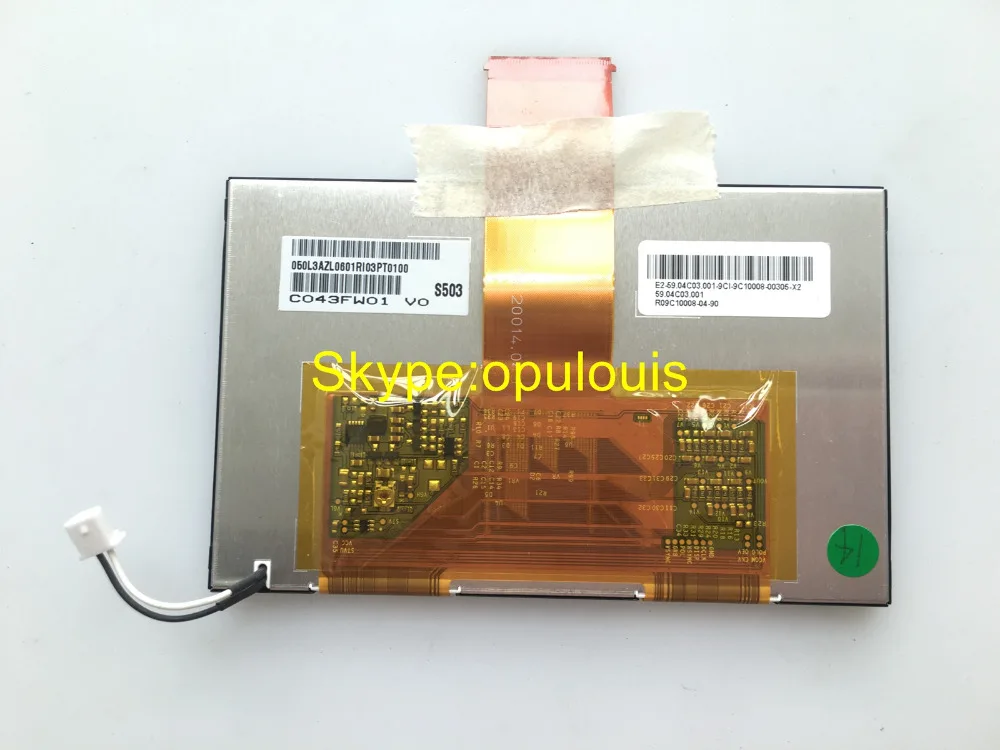Оригинальный Новый 3 5 дюймовый TFT ЖК дисплей C043FW01 V0 экран панель для автомобиля GPS