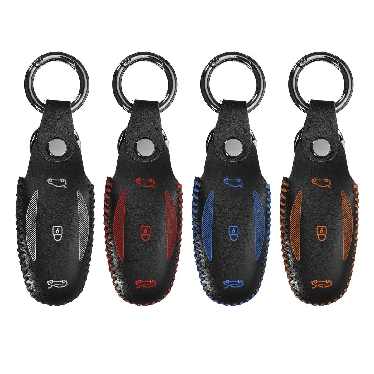 Чехол для ключей Tesla Model X Remote Fob чехол из искусственной кожи чехол-держатель |