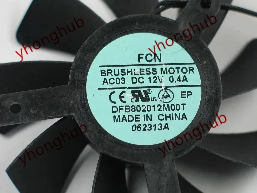 Дтс секону DFB802012M00T A910 A901 DC 12V 0.4A 4-проводной Сервер вентилятор охлаждения |