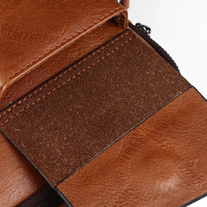 Мужские из натуральной коровьей кожи вертикальная сумка Кроссбоди мешок мода