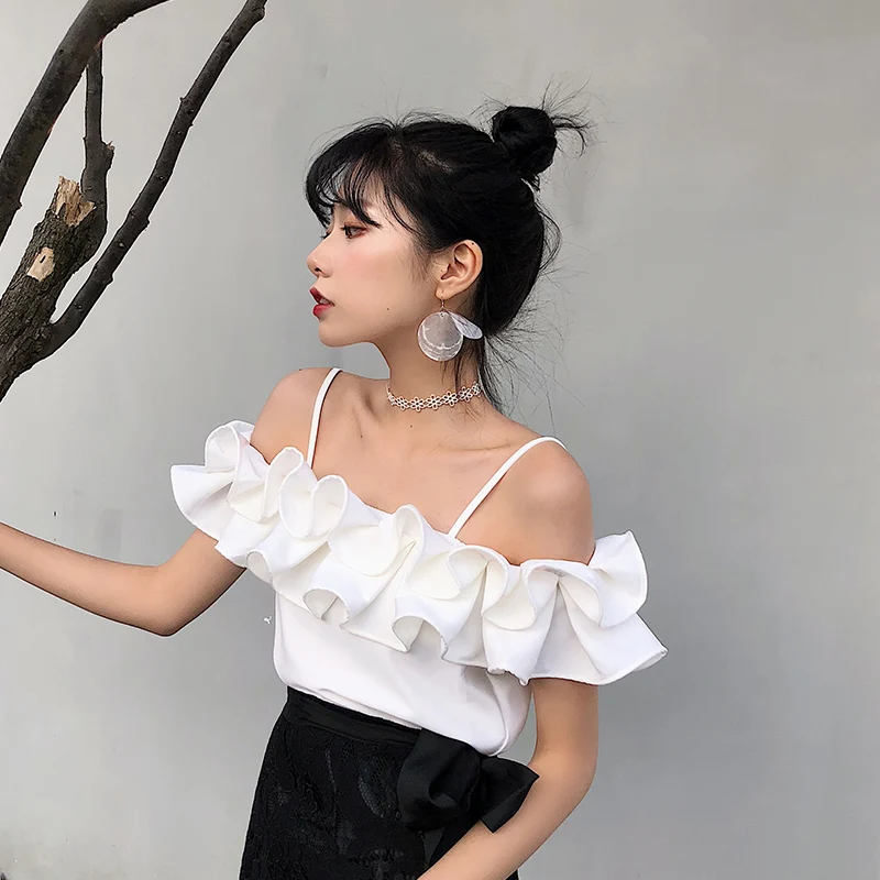 Спагетти ремень новый модный бренд футболки для женщин летние Camiseta feminina женские